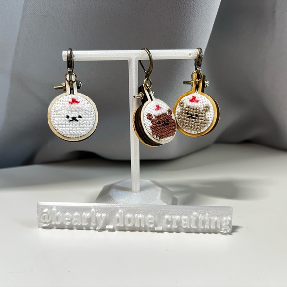 Handcrafted Santa Bear Charm - Picture 3 of 9